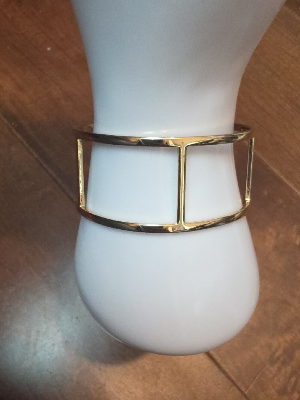 Gold Geometric Cuff Bracelet - Sleek Design